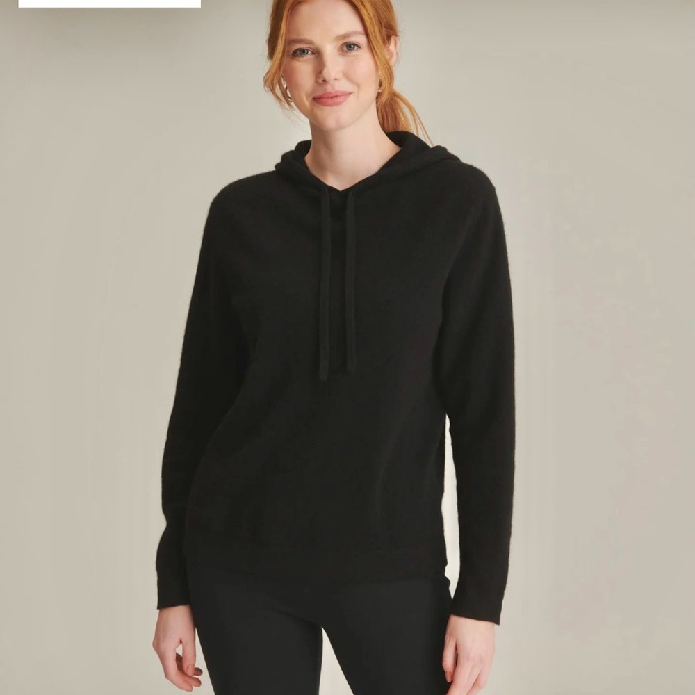 Naadam Off-Duty Cashmere Hoodie, size XL, black